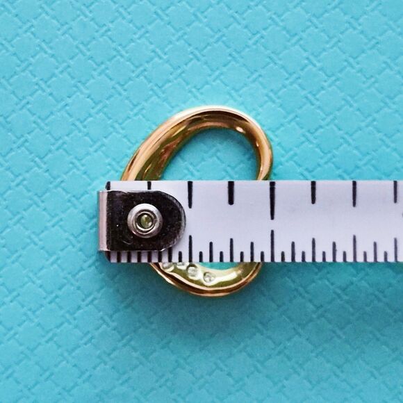 RARE Vintage Tiffany & Co. Elsa Peretti 9 Diamonds Open Heart 18k Necklace 16” - Picture 9 of 9